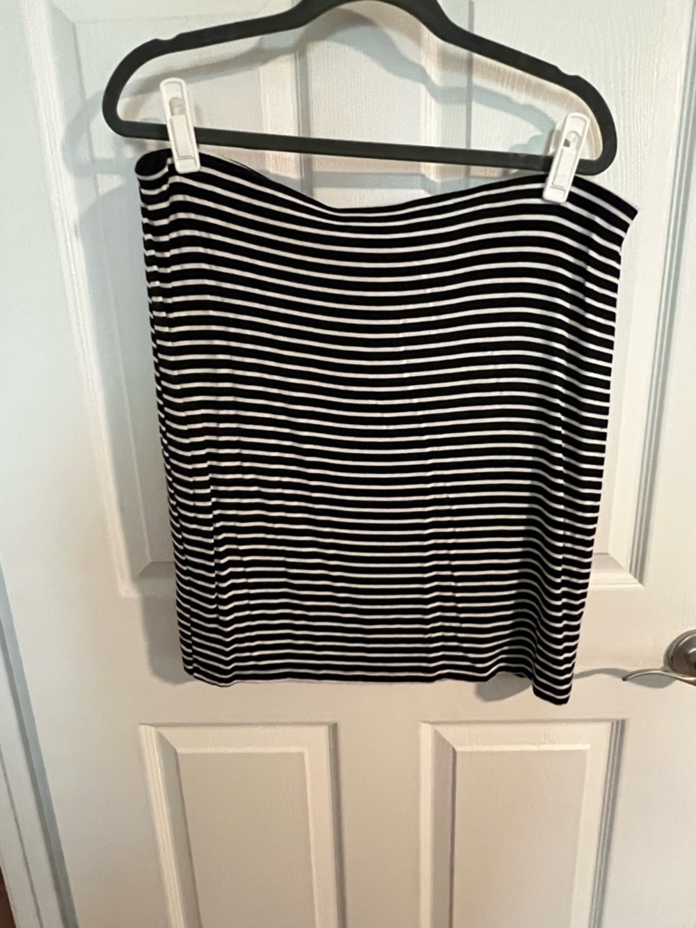 Apt. 9 Black and White Striped Mini Skirt